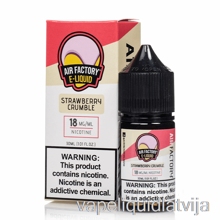 Strawberry Crumble - Gaisa Rūpnīcas Sāls - 30ml 36mg Vape šķidrums